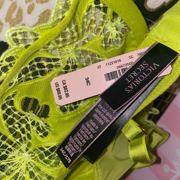 VICTORIA SECRET ZIGGY GLAM FLORAL EMBROIDERY UNLINED DEMI BRA - Picture 7 of 10